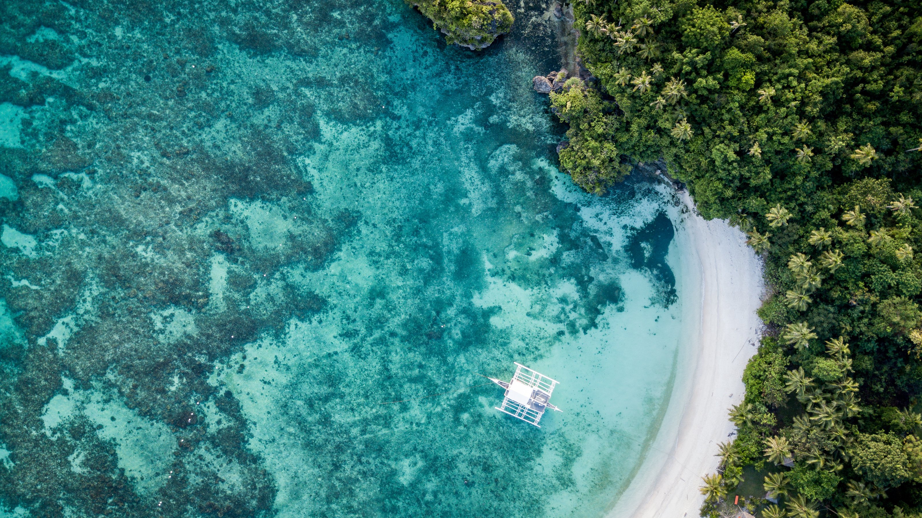 Bohol island from above